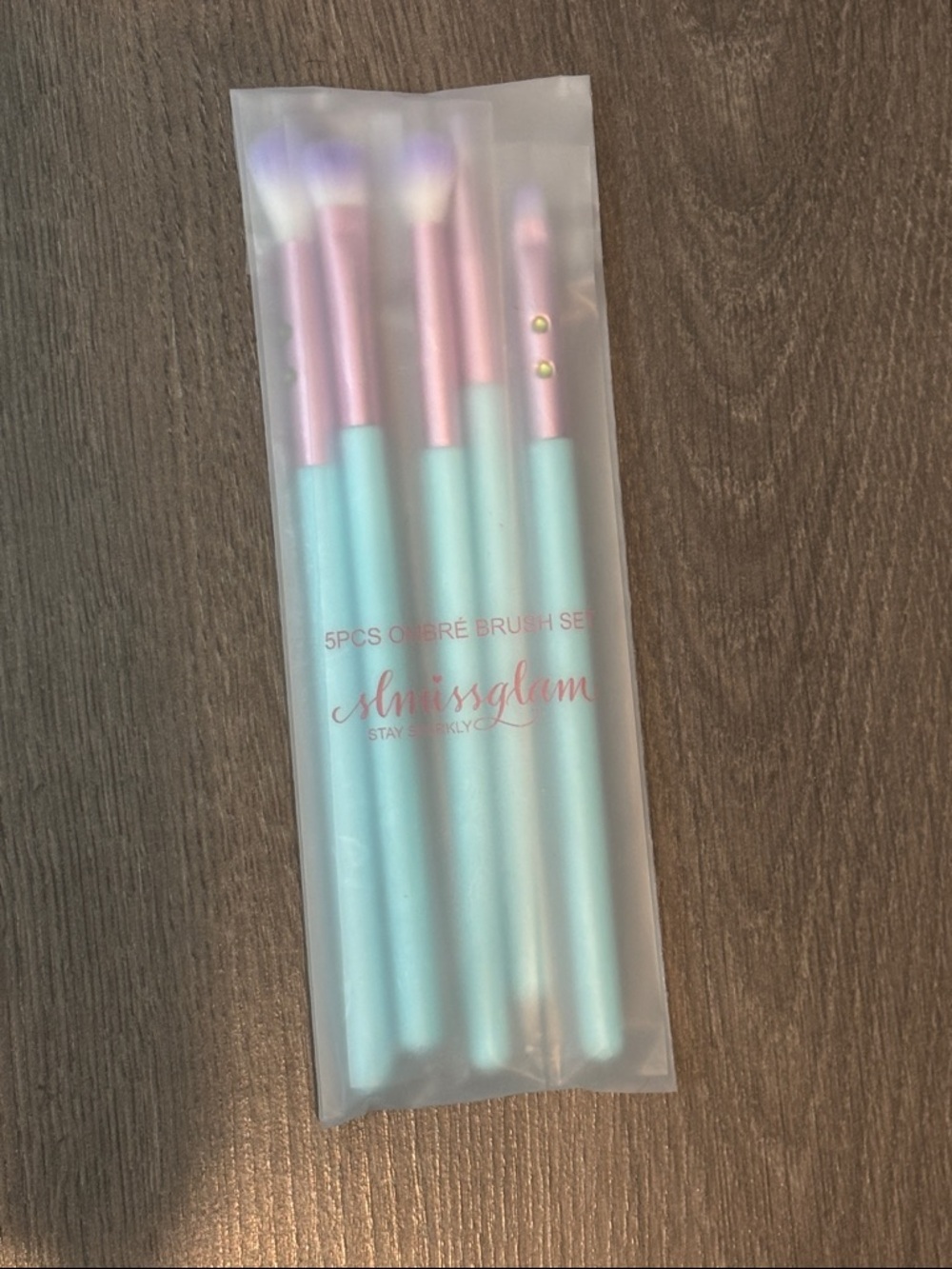 SLMISSGLAM 5 Piece Ombré Eye Brush Set